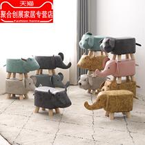 Small stool home cute childrens sofa stool baby chair fashion Cartoon creative small bench changing shoe stool low stool
