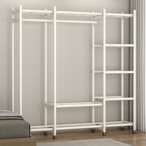 Simple Hood Wardrobe Wardrobe Style Clothes Hanger Hanger Landing Hanger Floor Folding Home Indoor Bedroom Large Capacity Containing