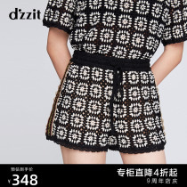 dzzit ground element summer new hollow drawstring casual shorts suit female 3G2Q1257A