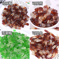 Coke-flavored fudge sprite soda gummy 200-1000g Coke bottle bear bug juice net red snacks