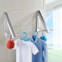 m bathroom drying rack hanging wall toilet wall-mounted wall telescopic hidden folding balcony Invisible Clothes Clothes