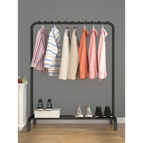 Floor-to-ceiling hanger Super load-bearing bedroom temporary hanger Simple room shelf with shoe rack Floor-to-ceiling coat rack