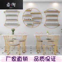 Nail art shelf wall display rack commercial nail polish wall mounted iron small object placement rack