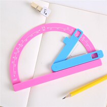 Second grade mathematics activity angle teaching aid protractor angle ruler Elementary school students childrens understanding of right angle acute angle in mathematics