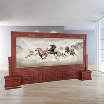 Chinese screen partition Office entrance Home Hotel company hall Double-sided custom floor-to-ceiling large seat screen