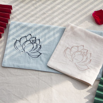 Special price pure cotton handkerchief embroidered handkerchief embroidered ancient wind retro Han clothes fang towel for sweating small handkerchief paho