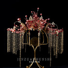 Golden diamond bride 2020 new Xiuhe clothing headdress Phoenix crown Xiayi dragon and Phoenix tube accessories wedding and makeup photography accessories