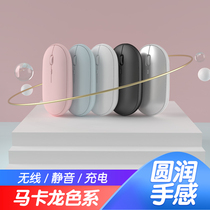 Rechargeable Bluetooth wireless mouse girl cute muted applicable Apple Xiaomi Huawei Lenovo hp notebook