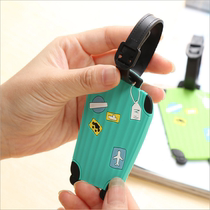Luggage tags suitcases straps travel tags boarding passes suitcases packing cartoon tags hang tags consignment tags
