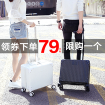 Luggage female 18-inch small model lightweight ultra-light mini trolley box boarding case 20 password travel leather box men
