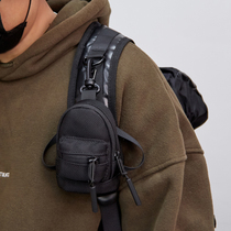 Cordura Mini Double Shoulder Bag Ballistic Nylon Car Key Bag Card Bag Headphone Bag Containing Zero Wallet Coin Bag