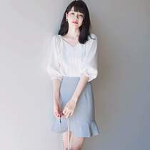 New fashion suit for summer 2020, small man, two-piece skirt, temperament and goddess style clothes