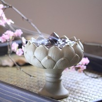 Creative Lotus sandalwood stove line incense insert indoor ceramic aromatherapy stove incense tea ceremony Incense Road plate incense agarwood incense stove