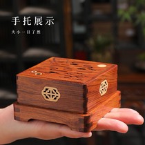 Sifang incense box incense burner solid wood home indoor agarwood incense burner sandalwood pan incense creative incense burner ornaments