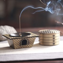 Creative flourishing incense burner pure copper household pan incense aromatherapy indoor incense burner ornaments