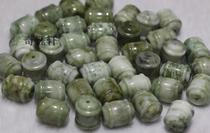 Qi Yuxuan Nanyang Dushan Jade Drum-shaped Beads Strict Bracelet Bucket Beaded Jewelry Material diy Handmade Accessories