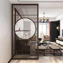 New Chinese style solid wood household screen living room partition porch barrier bedroom shelter modern simple landscape