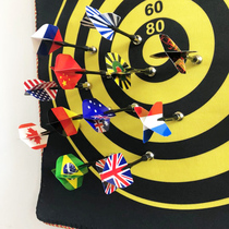 Dart board set two-sided home childrens magnetic magnet flag dart target magnetic dart decompression toy