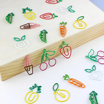 Carrot paper clip two-color cartoon pin safety pin a box of 24 creative paper clips customized