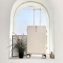 Mig fort suitcase Japanese ins female suitcase mute pc aluminum frame trolley case small 20-inch boarding box 24
