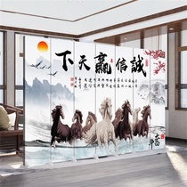 New Chinese screen partition wall living room office Hotel Restaurant Restaurant private room shielding removable folding barrier