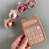 Danish Liewood baby iPhone mobile phone silicone tooth gum soothing molars children toy gift