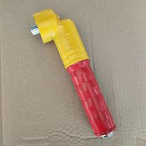 Special linkage right angle wrench for split rotary tiller insert narrow space operation disassembly blade wrench