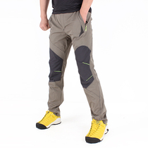 Spring Summer outdoor speed dry pants men waterproof and breathable wear fast dry punching pants body elastic mountaineering long pants slim fit