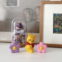 Aromatherapy expanded Incense Stone cute Pooh car air conditioning outlet clip decorations holiday gift car