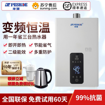 Hemisphere gas water heater natural gas 12 liters 16 liters constant temperature strong discharge liquefied gas household bath gas balance