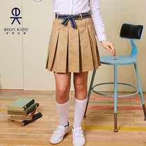 Eton Kidd school uniform British lady Scottish Khaki Skirt pleated skirt children's skirt 10q253