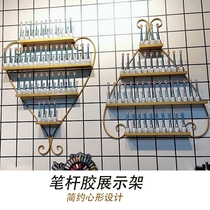 Pen nail glue display rack Wall nail rack Wall shelf Heart-shaped display rack Nail polish storage rack