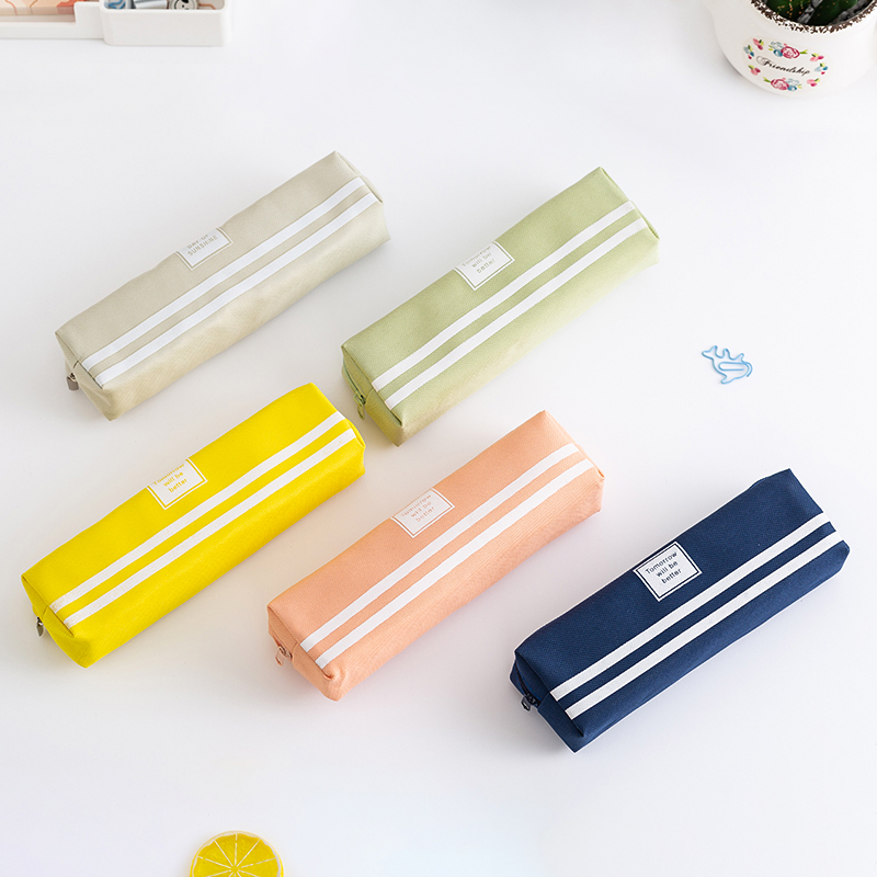 Japanese pencil bag for primary school students custom printed logo simple stationery box Enrollment promotional gift Kindergarten color printing