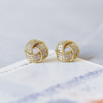 Exquisite light luxury~Retro minimalist style~Net red 925 sterling silver earrings fashion and elegant earrings trendy temperament trendy style