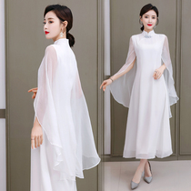 唐装改良版女时尚连衣裙中式上衣中国风中长款民国风汉服女装现代
