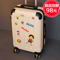 Luggage female trolley case universal wheel small new 20 inch student travel password suitcase men Net red ins tide