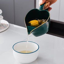 Ceramic oil separator soup oil separator Yuezi soup oil soup skimming oil separation Oil Bowl soup pot household light luxury