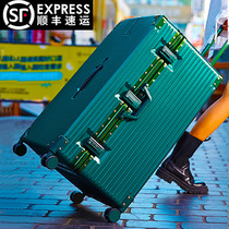 Suitcase Mens large capacity 60 inch female travel tie bar 50 students ultra large number 40 password leather case 80 sturdy and durable