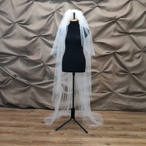 Bride veil female long new plain yarn simple soft yarn Joker Korean Super fairy wedding wedding dress brigade headwear