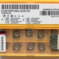 Cast iron inner hole diamond single-sided CNC turning blade CCMT09T304 T308 UC5115