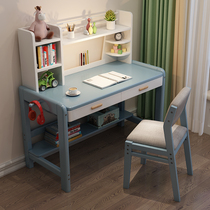 Lifting solid wood desk childrens learning table home simple student writing desk childrens desk and chair set