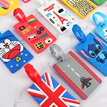 Luggage tags suitcases hang tags fixed plates Japanese tags cards new young men and women sunflowers