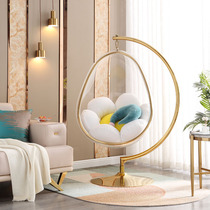 Net celebrity milk tea shop transparent space bubble hanging chair glass cradle hanging basket chair Indoor balcony household hemisphere chair autumn