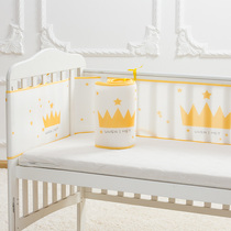 Summer baby bed with breathable neteyeBaby anti-collision fence a childhood splicing bed in the four seasons