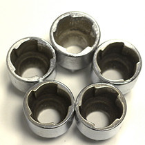 Special sleeves M16M20M24 for hot-dip galvanized plum-pentagonal anti-theft bolt nuts such as outdoor iron tower guardrails