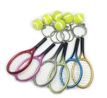 Gift tennis pendant jewelry tennis racket keychain creative gift Sports key chain hanging souvenir