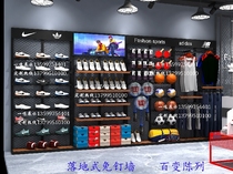 High-end sportswear display rack quasi-sneakers Jersey showcase sports goods display rack outdoor clothing shelves