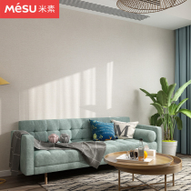 Misu linen wall cloth seamless whole house modern simple bedroom living room plain background wall high-grade Wall cloth leisurely