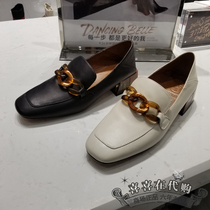 Exclusive counter authentic sigatu 2019 autumn new women's shoes one foot British style shoes women's single shoes q7082cm9