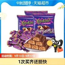 KDV Russian imported purple sugar 500g chocolate candy peanut candy wedding wedding candy snack nougat fruit